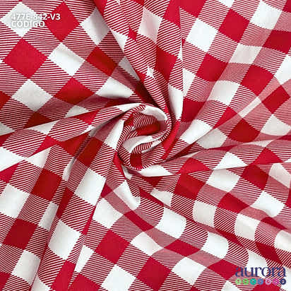 Tricoline Modena 100% Algodão  - Xadrez