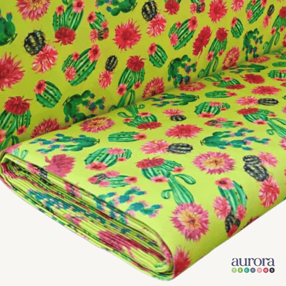 Tricoline Digital 100% Algodão - Coleção Volta ao Mundo - México Floral