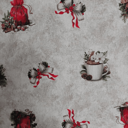 Tricoline Digital 100% Algodão - Coleção Natal - Estampa Encanto Natalino