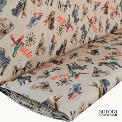 Tricoline Digital 100% Algodão - Coleção Volta ao Mundo - África VI
