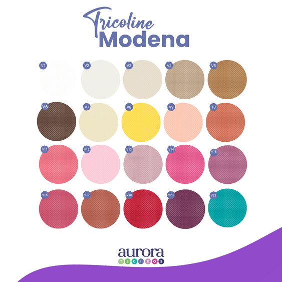 Tricoline Modena 100% Algodão - Micropoá