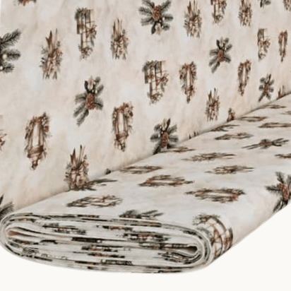 Tricoline Digital 100% Algodão - Coleção Natal -Estampa Presentes do Noel