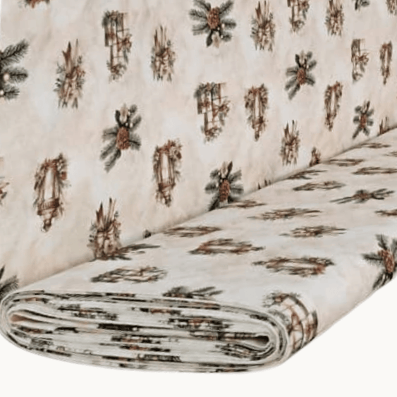 Tricoline Digital 100% Algodão - Coleção Natal -Estampa Presentes do Noel