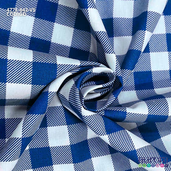 Tricoline Modena 100% Algodão  - Xadrez