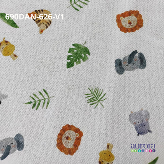 Tecido Flanela Digital -Estampas Animais