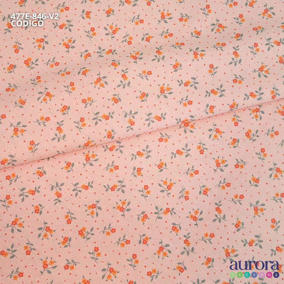 Tricoline Modena 100% Algodão - Florzinha Colorato