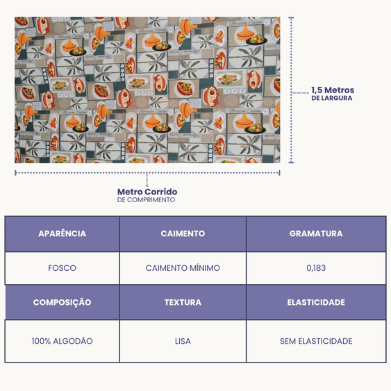 Tricoline Digital 100% Algodão - Coleção Volta ao Mundo - África VII