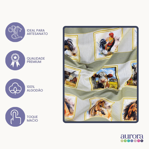 Tricoline Digital – Coleção Fazenda