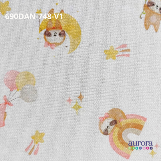 Tecido Flanela Digital -Estampas Animais