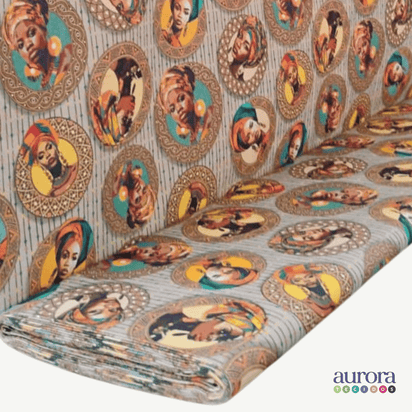 Tricoline Digital 100% Algodão - Coleção Volta ao Mundo - África I