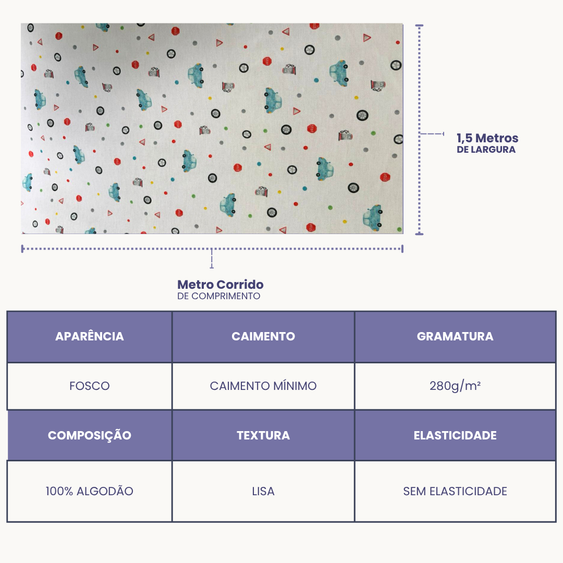 Tecido Flanela Digital - Estampas Brinquedos