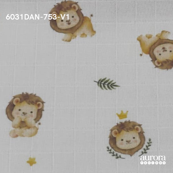 Fraldas Mini Quadriculadas Estampas  Digitais - Coleção Animais