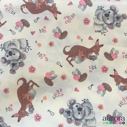 Tricoline Bellagio 170 fios - Coala e Canguru