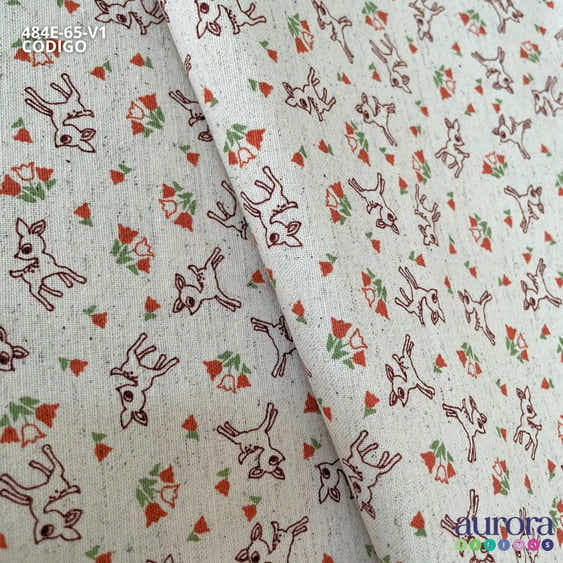 Cotton Linen - Linho com Algodão - Bambi Entardecer