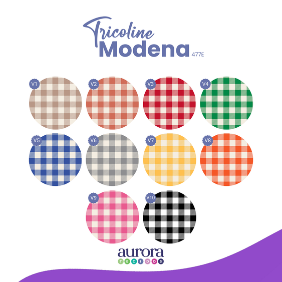 Tricoline Modena 100% Algodão  - Xadrez