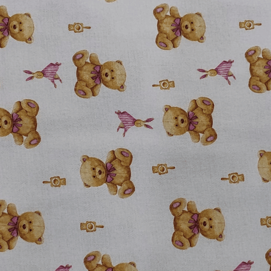 Tecido Flanela Digital - Estampa Ursos