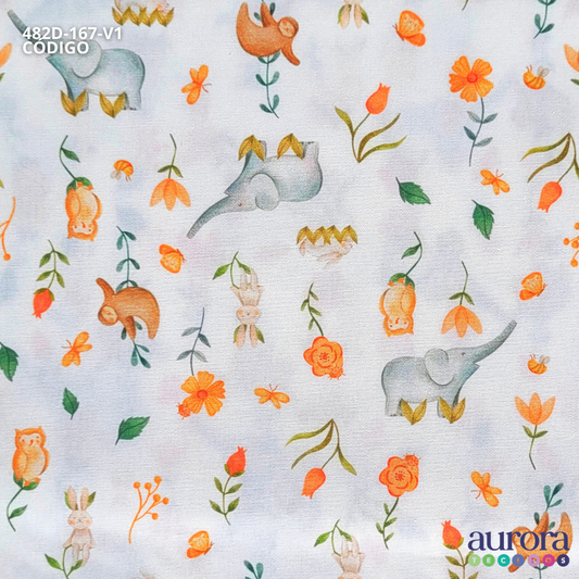 Tricoline Digital 170 fios - Bichinhos