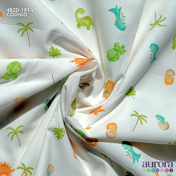 Tricoline Digital 170 fios - Dinossauros