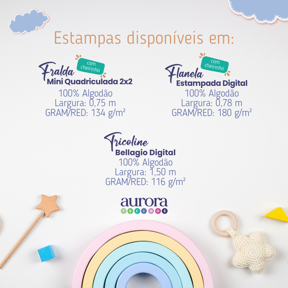 Tricoline Digital 170 fios - Dinossauros