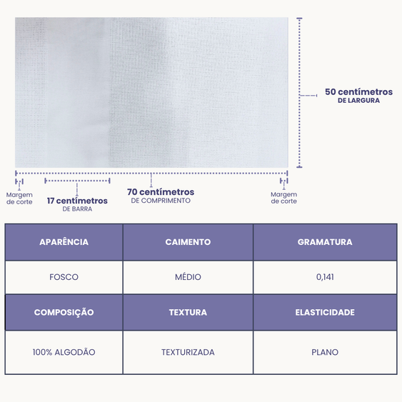 Pano de Copa Espanha  com Barrado P/ Pintura