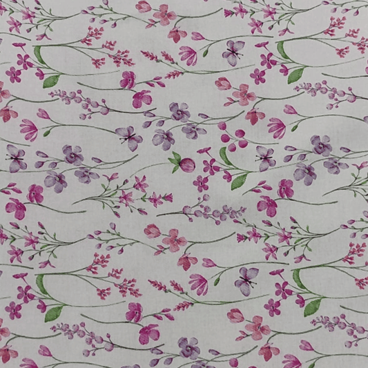 Tecido Flanela Digital Estampa Flores