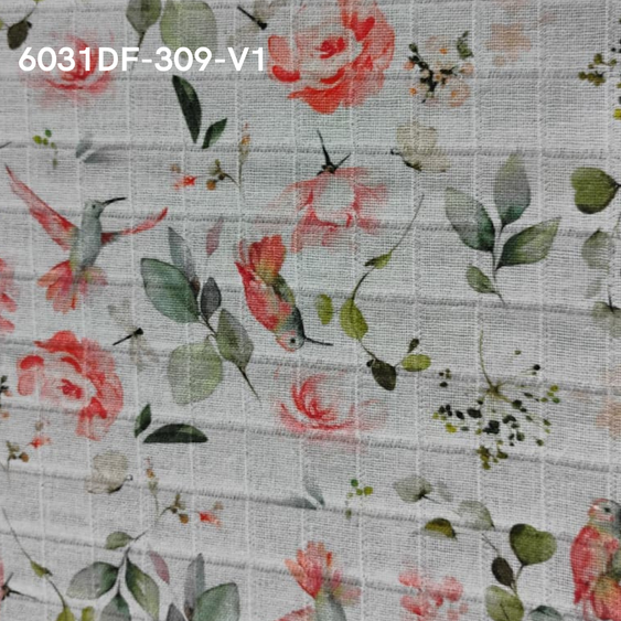 Fraldas Mini Quadriculada Estampas Digitais Floridas