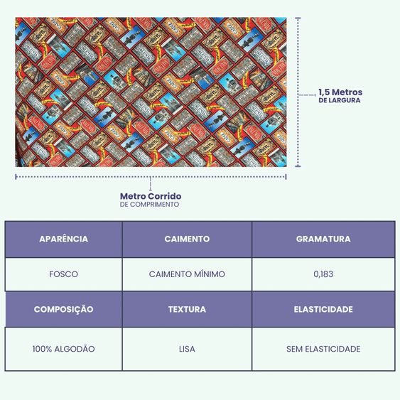 Tricoline Digital 100% Algodão - Coleção Volta ao Mundo -  Espanha Turismo