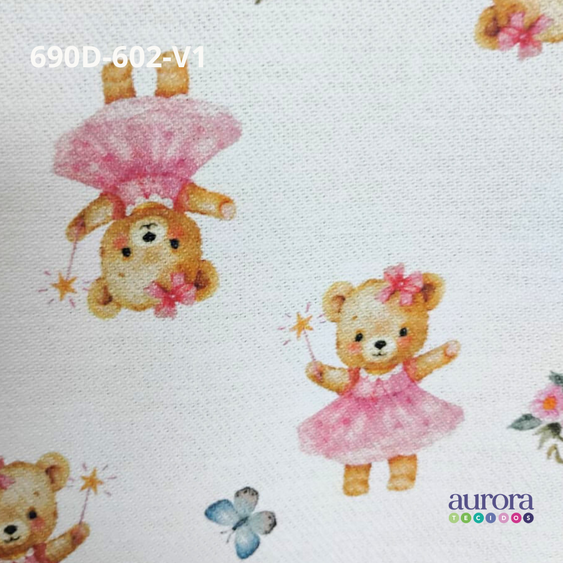 Tecido Flanela Digital -  Estampa Ursos