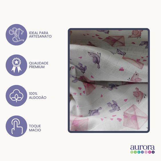 Fraldas Mini Quadriculadas com Variações de  Estampas Aéreas