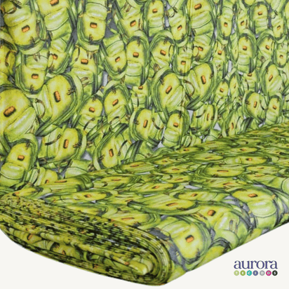 Tricoline Digital 100% Algodão - Coleção Escolar - Estampa Mochilas