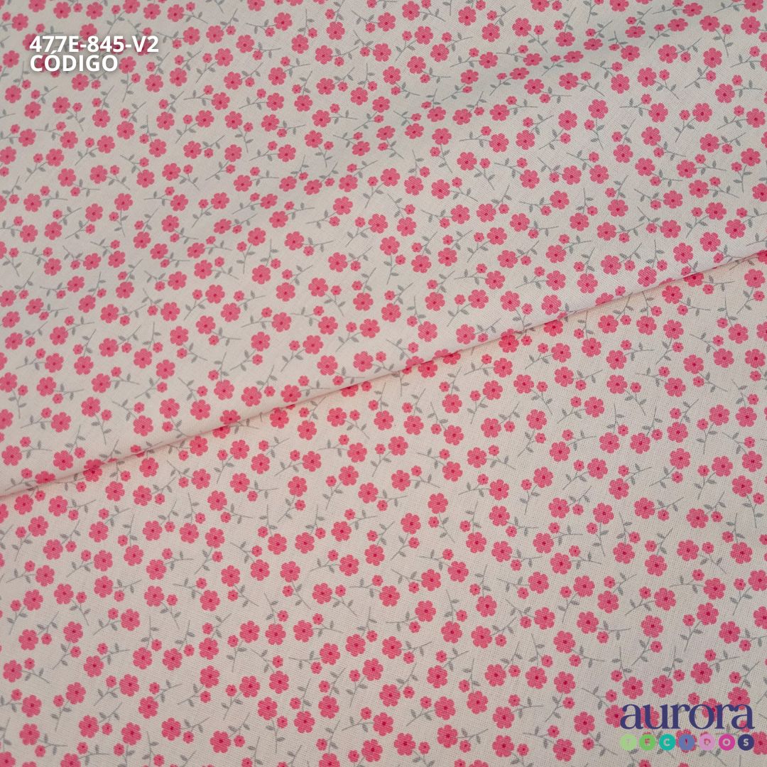 Tricoline Modena 100% Algodão - Mini Floral Colorato