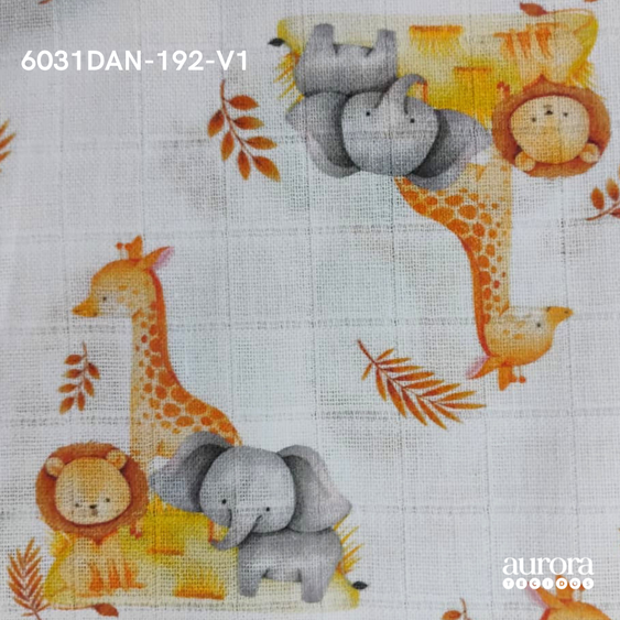 Fraldas Mini Quadriculadas Estampas  Digitais - Coleção Animais