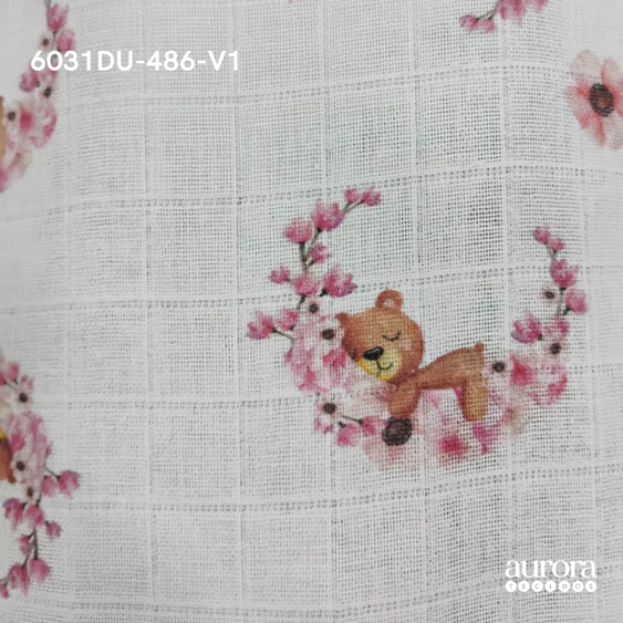 Fraldas Mini Quadriculadas Estampas Digitais - Coleção Ursos