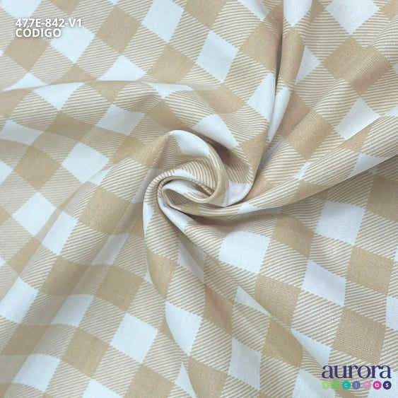 Tricoline Modena 100% Algodão  - Xadrez