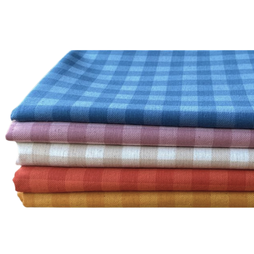 Linho Misto Estampado - Xadrez Rústico