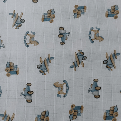 Fraldas Mini Quadriculadas Estampas Digitais - Coleção Brinquedos