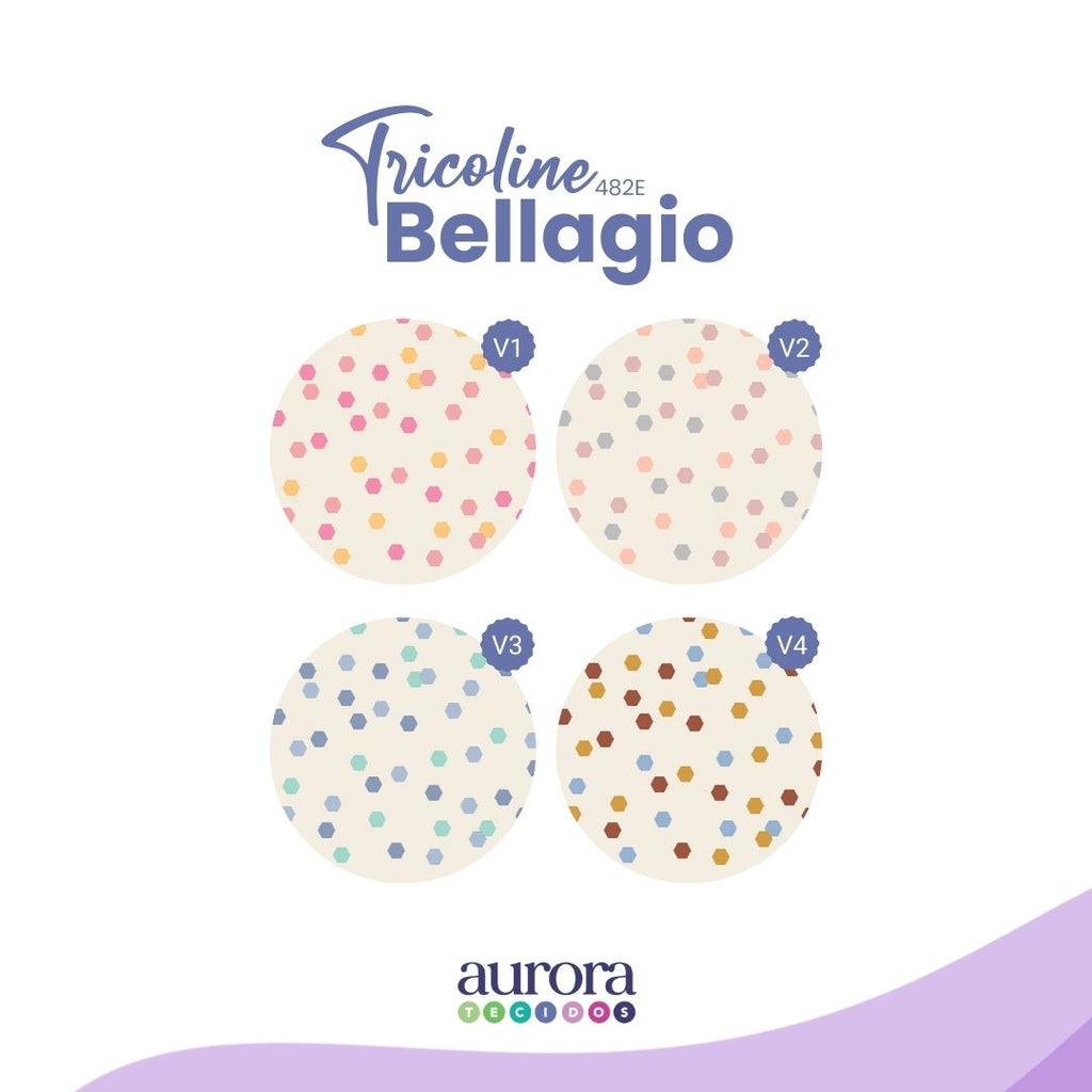 Tricoline Bellagio 170 fios - Geométrico Frescor