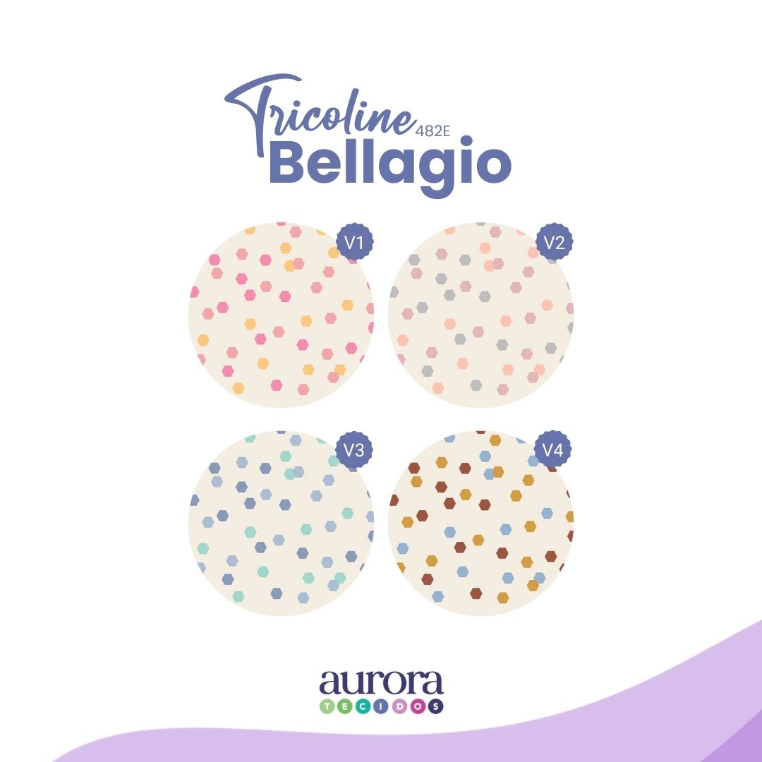 Tricoline Bellagio 170 fios - Geométrico Frescor
