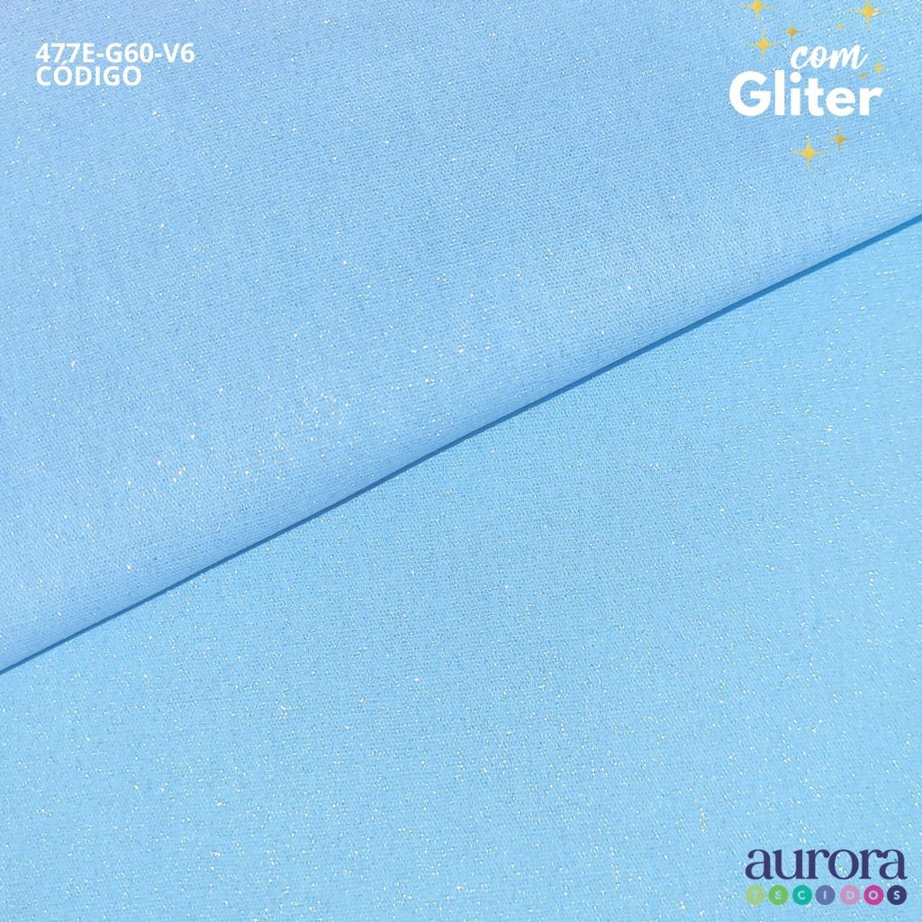 Tricoline Modena 100% Algodão- Liso c/ Gliter Prata