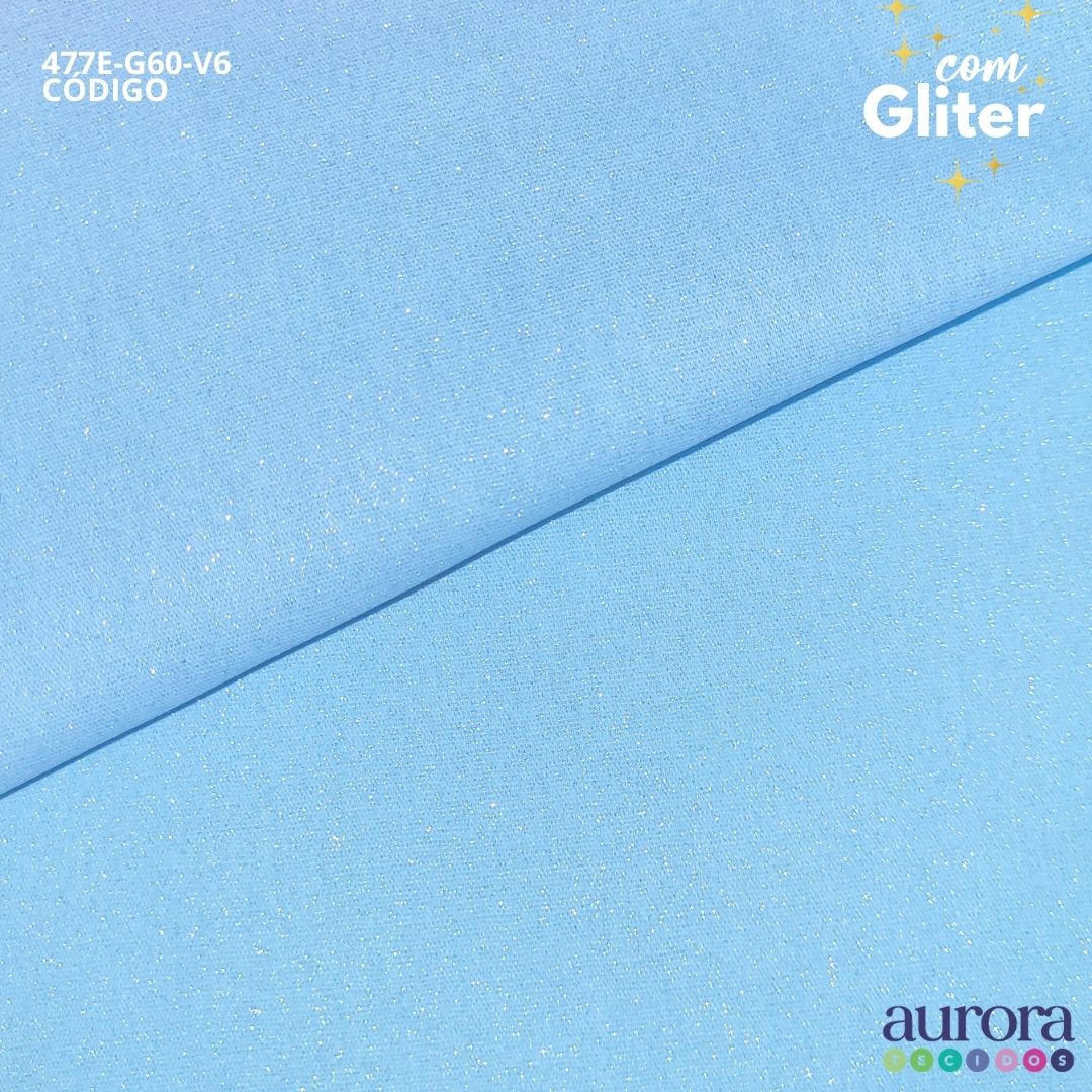 Tricoline Modena 100% Algodão- Liso c/ Gliter Prata