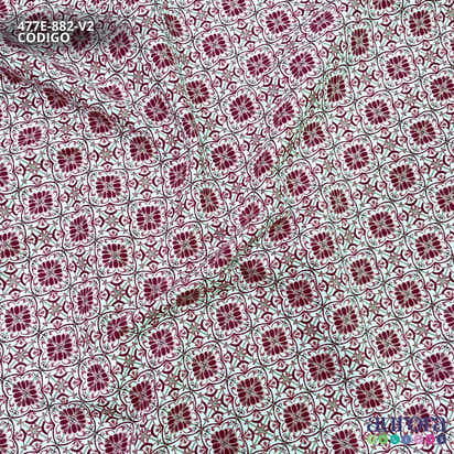 Tricoline Modena 100% Algodão - Bella Cucina - Azulejo I