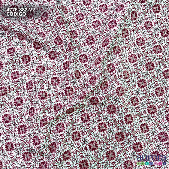 Tricoline Modena 100% Algodão - Bella Cucina - Azulejo I