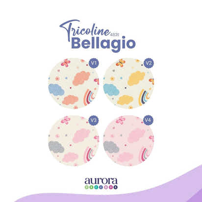 Tricoline Bellagio 170 fios - Arco-íris