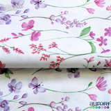 Tricoline Digital 170 fios - Flor e Borboletas