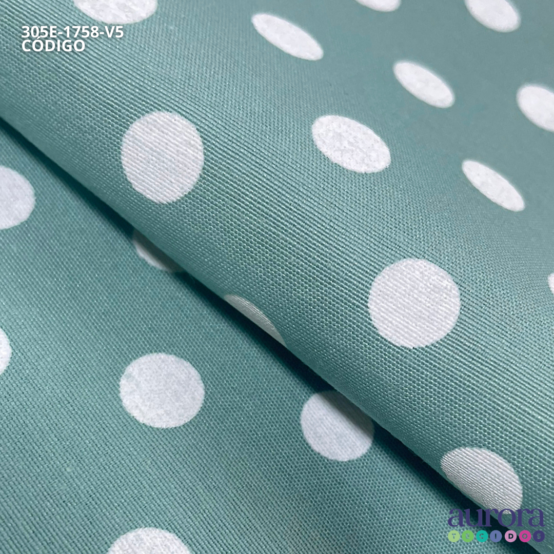 Tricoline Milano | Tecido P/ Artesanato e Costura | Estampa Poá