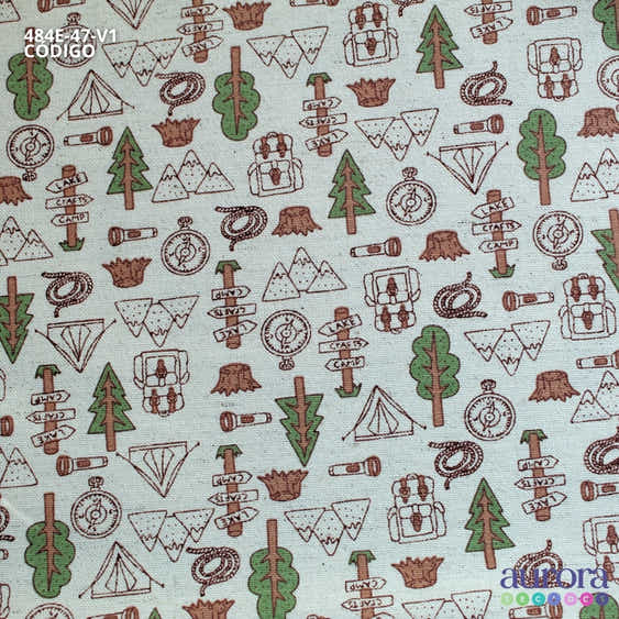 484E - Cotton Linen - Linho com Algodão - Floresta