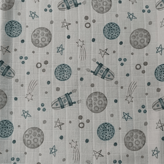 Fraldas Mini Quadriculadas com Variações de  Estampas Aéreas