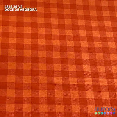Cotton Linen - Linho com Algodão - Estampa  Xadrez