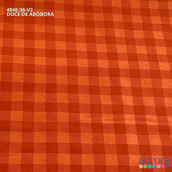 Cotton Linen - Linho com Algodão - Estampa  Xadrez