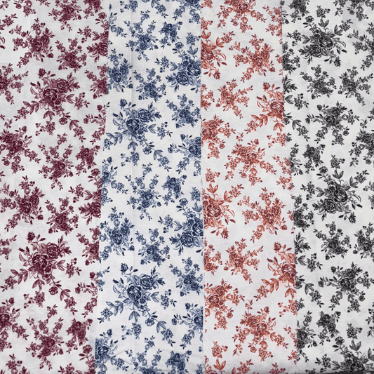 477E- Tricoline Modena 100% Algodão - Bella Cucina - Floral